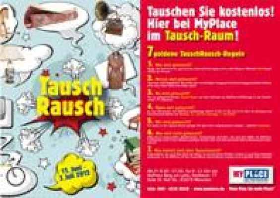 Bild: Tauschen statt Wegwerfen - MyPlace-Selfstorage in München ruft die Aktion „Tauschrausch“ ins Leben