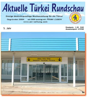 Türkei - Noch geheim – Flughafen Gazipasa (Alanya) soll Medical-Wellness-Center werden Bild: Türkei - Noch geheim – Flughafen Gazipasa (Alanya) soll Medical-Wellness-Center werden