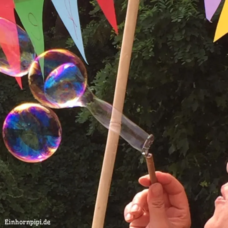Plastikfreie Seifenblasenspiele