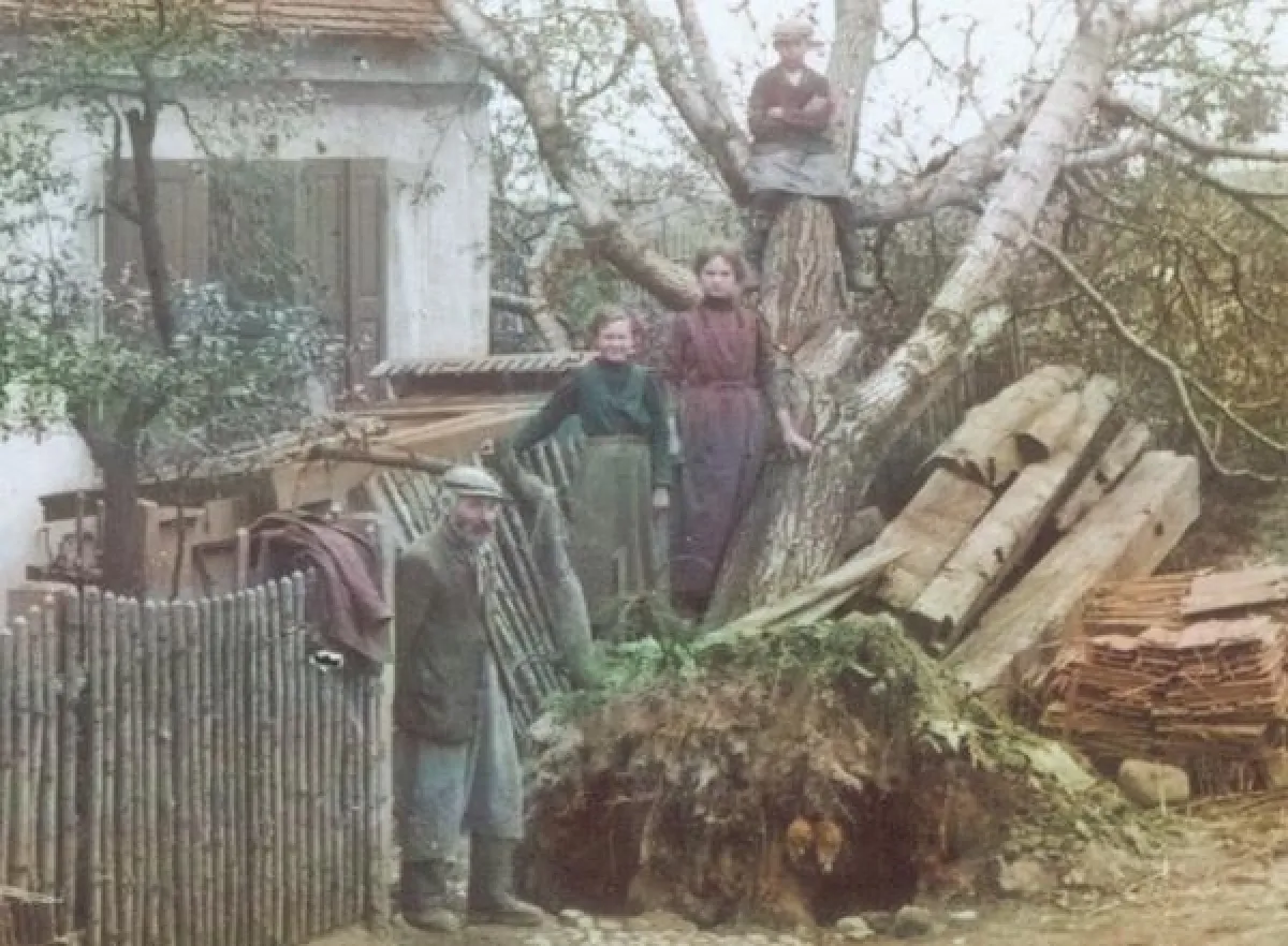 Sehliser nach der Sturmkatastrophe von 1912 (Foto: Richard Laube)