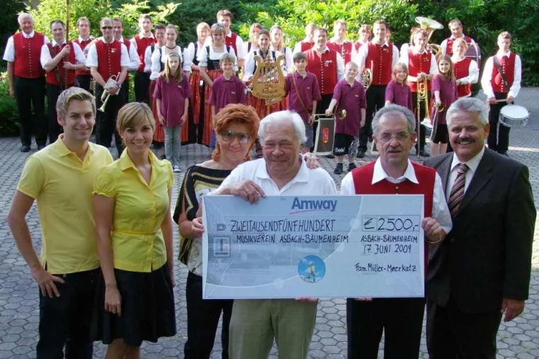 2.500 Euro für die kulturelle Jugendförderung in Asbach-Bäumenheim Bild: 2.500 Euro für die kulturelle Jugendförderung in Asbach-Bäumenheim