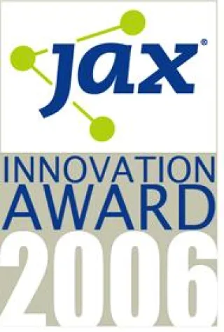 JAX Software Innovation Award 2006 - 20.000 Euro Preisgeld für die besten europäischen Innovationen der Java-Welt Bild: JAX Software Innovation Award 2006 - 20.000 Euro Preisgeld für die besten europäischen Innovationen der Java-Welt