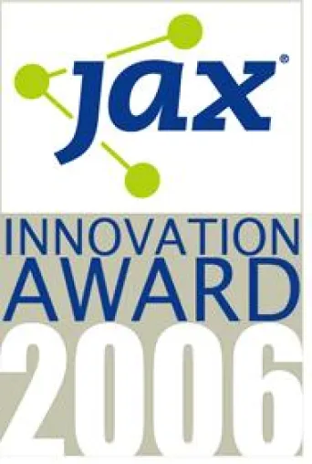 Bild: JAX Software Innovation Award 2006 - 20.000 Euro Preisgeld für die besten europäischen Innovationen der Java-Welt