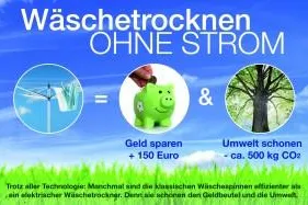 Bild: Verbraucher-Tipp: Geld sparen beim Wäschetrocknen