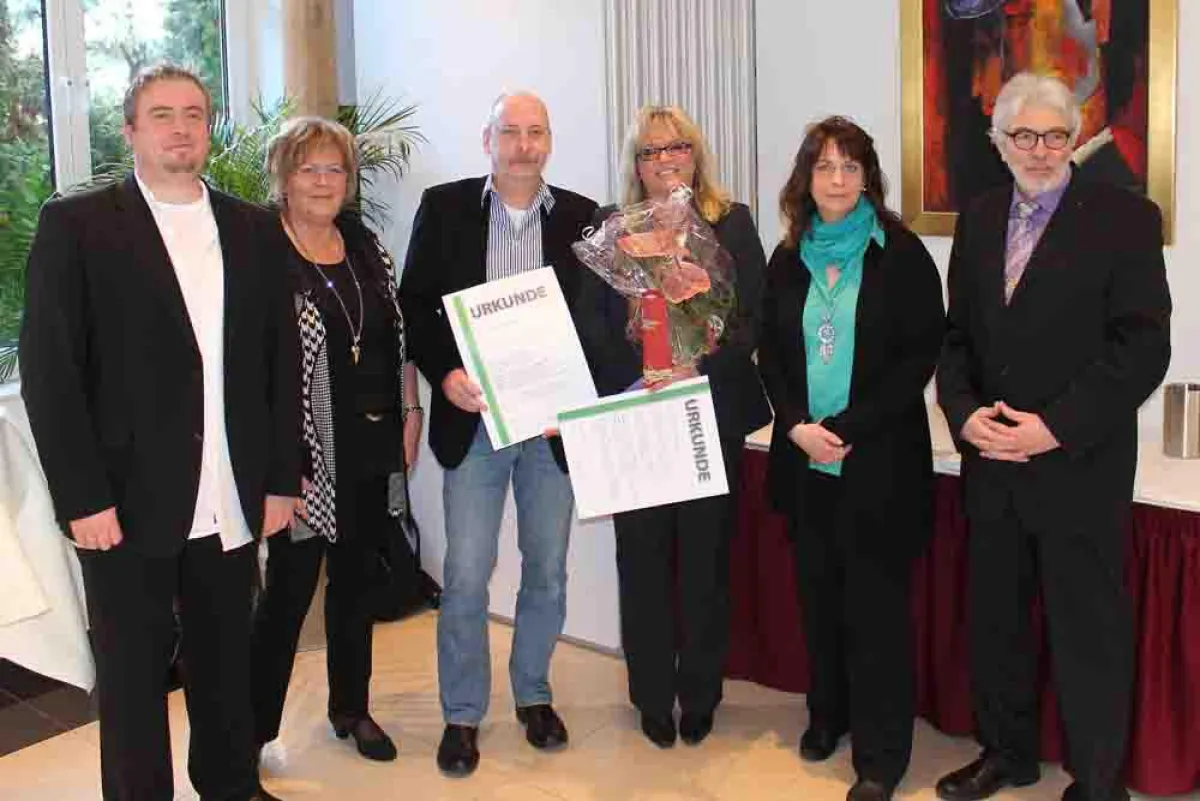 Björn Dinges, Dagmar Dinges, Peter Mengele, Heidi Kronemayer, Silke Krajewski, Klaus Dinges. (v.l.)