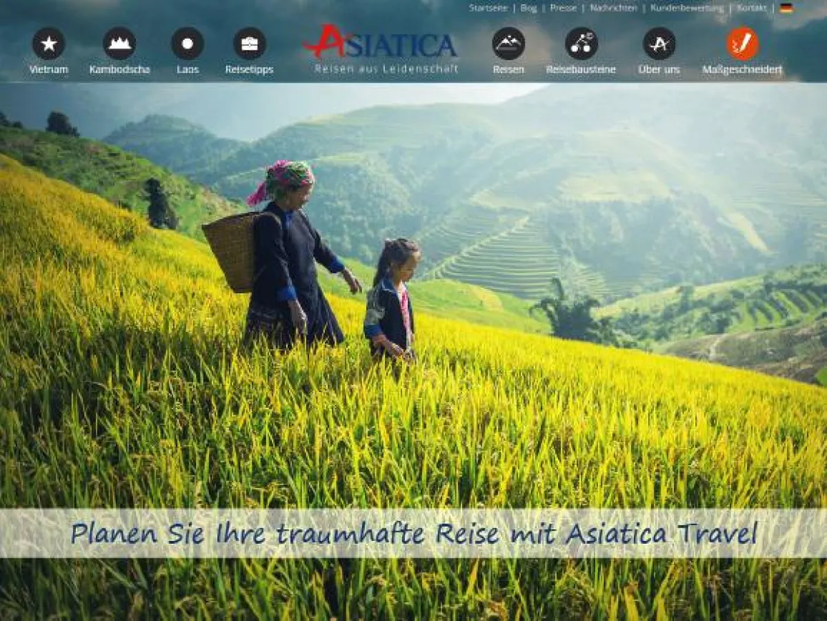 Asiatica Travel brandneue Website