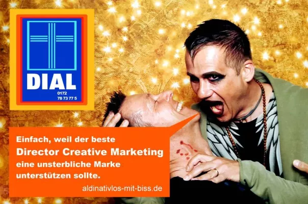 Bild: Plakat: Kreativität mit Biss