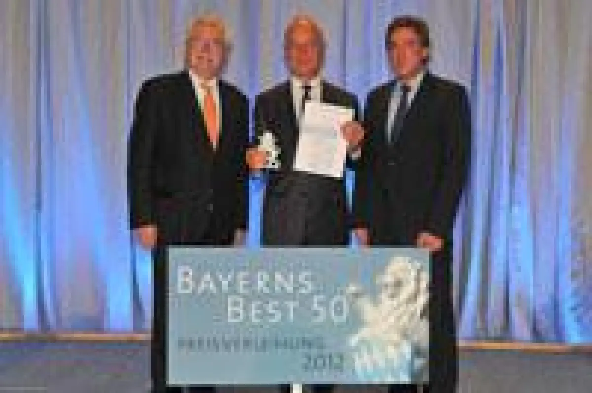 Franz Kessel, Vorstand der matrix technology AG, bei der Preisverleihung in der Bayer. Staatskanzlei