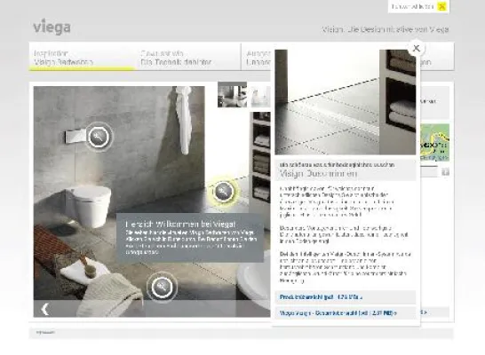 Bild: Saubere Sache - ecomplexx gestaltet interaktive Visign-Badwelt für Viega