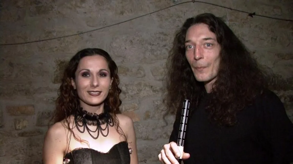 Pascal Gasser im Interview mit Annamaria Cozza von der Schweizer Rockband November-7, am W:O:A Metal-Battle in der Schweiz
