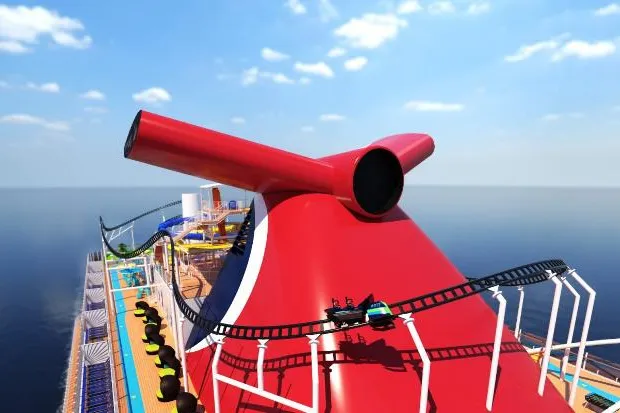 Bild: Achterbahn auf dem Meer – Carnival-Neubau Mardi Gras bietet ultimativen Nervenkitzel