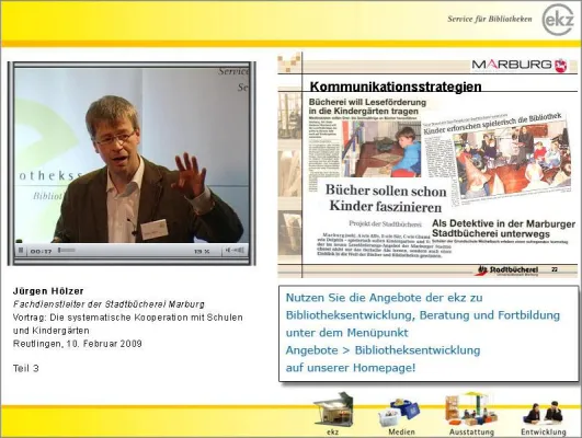 Bild: Klappe und "Action" - die neue Online-Videothek der ekz.bibliotheksservice GmbH