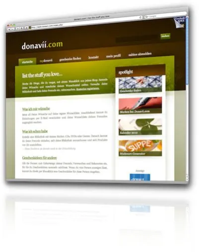 Webseite „Donavii.com“ im neuen Gewand, bald mit neuen Funktionen Bild: Webseite „Donavii.com“ im neuen Gewand, bald mit neuen Funktionen