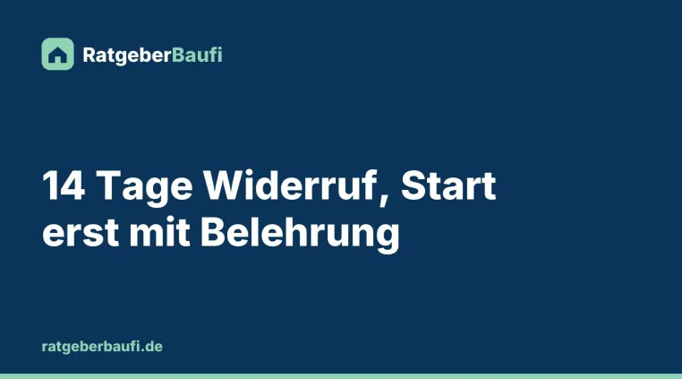 Bild: Verbraucherbauvertrag widerrufen: wann die 14-Tage-Frist für Bauherren beginnt