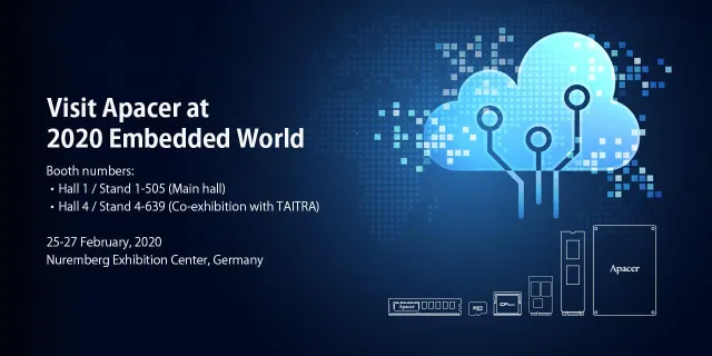 Bild: Apacer gibt neue Partnerschaften für Industrial Cloud Services auf der Embedded World 2020 bekannt