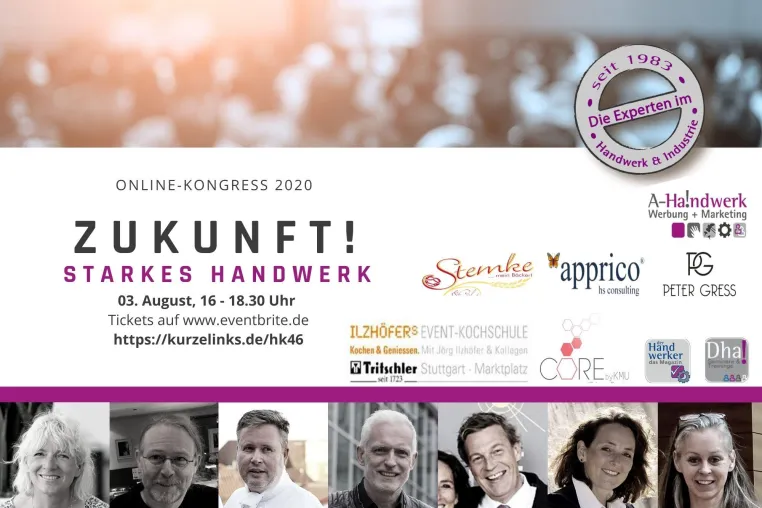 Top-Experten zugesagt: ZUKUNFT! STARKES HANDWERK Bild: Top-Experten zugesagt: ZUKUNFT! STARKES HANDWERK