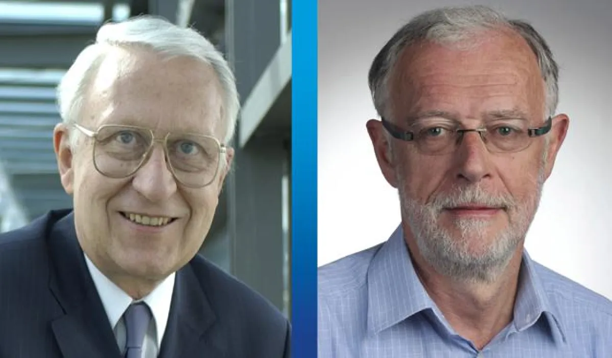 Von links: Prof. Dr. Jörg Michaelis, Mainz u. Prof. Dr. Ferdinand Hofstädter, Regensburg