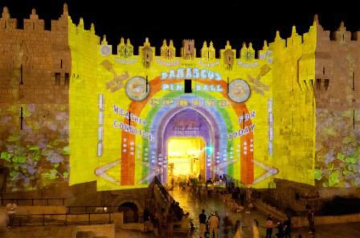 Faszinierende Lichtspiele beim Festival of Lights in Jerusalem