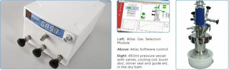 Neues ATLAS Hochdruck Synthese System PRESSURE NA bis 200bar Bild: Neues ATLAS Hochdruck Synthese System PRESSURE NA bis 200bar