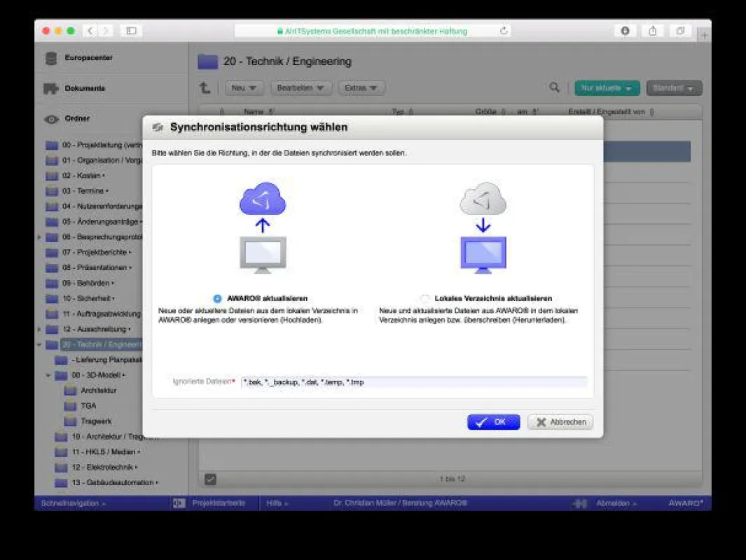 Bidirektionaler AWARO-Sync