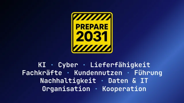 Bild: PREPARE 2031: Zehn äußere Druckpunkte. Zehn StartLabs. Ein klarer Kurs.