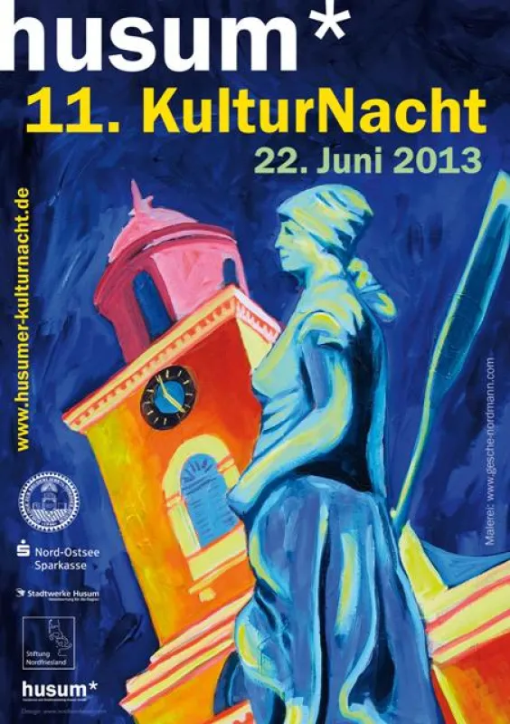 Plakat der 11. Husumer Kulturnacht 2013
