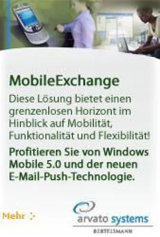 Bild: arvato systems ist mit MobileExchange Finalist des Microsoft Partner Awards 2006