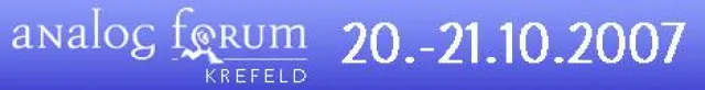 Bild: analog form in Krefeld: 20.-21.10.2007 - Analoges Hören in digitalen Zeiten