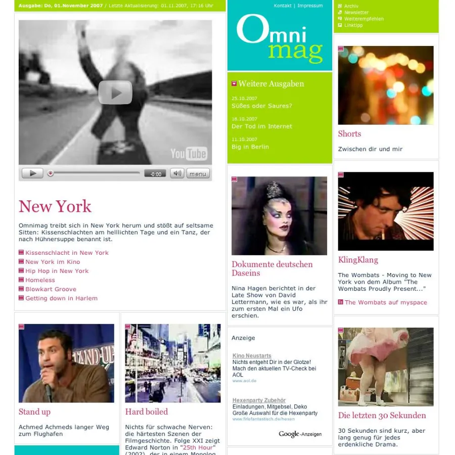 Omnimag bringt Unterhaltung aus dem Internet.