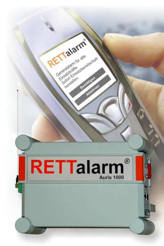 Das neue RETTalarm Auris 1000 Gerät.