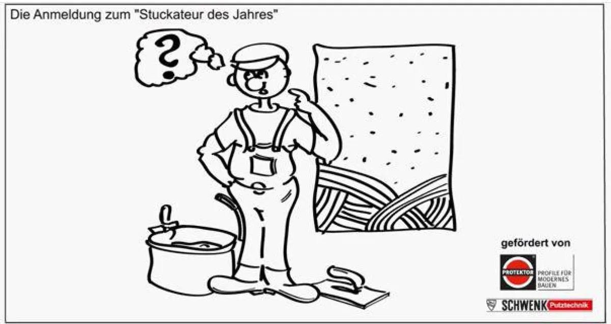Neuer Scribblefilm informiert über Wettbewerb zum Stuckateur des Jahres