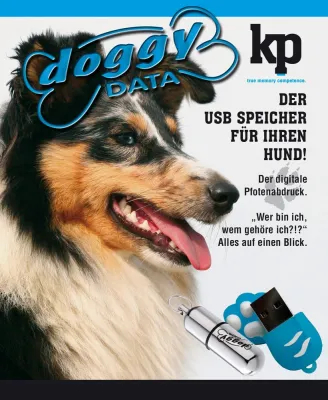 Bild: USB-Speicher für Hunde – doggyDATA von K&P electronic GmbH