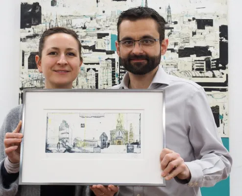 Bild: Ausstellung in Darmstadt - Stadtansichten von Stefan Becker