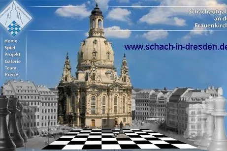 Bild: Frauenkirche als Schachaufgabe