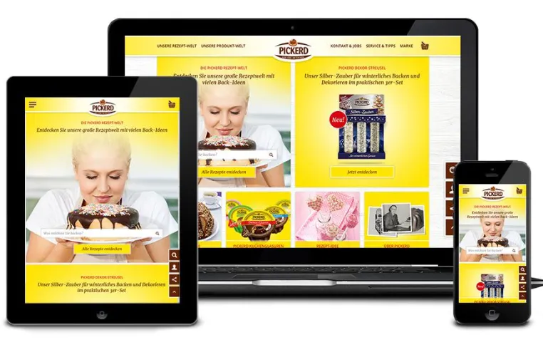Bild: Frisch gebacken: wendweb relauncht Markenwebsite für PICKERD