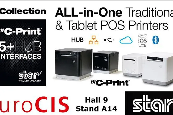 Star Micronics stellt auf der EuroCIS 2018 einzigartige POS-Belegdrucker... Bild: Star Micronics stellt auf der EuroCIS 2018 einzigartige POS-Belegdrucker...