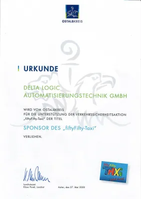 Bild: DELTA LOGIC Automatisierungstechnik GmbH unterstützt Verkehrssicherheitsaktion des Ostalbkreises