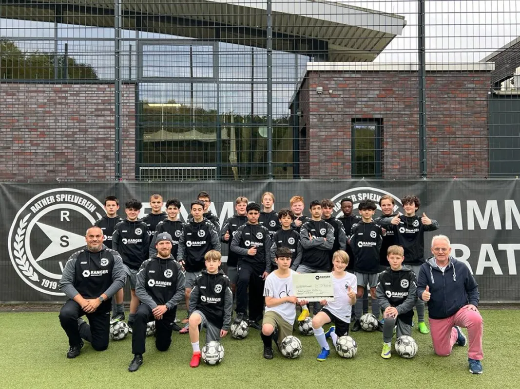 Der Rather SV freut sich über das Sponsoring von Ranger Marketing. (© Ranger Marketing)