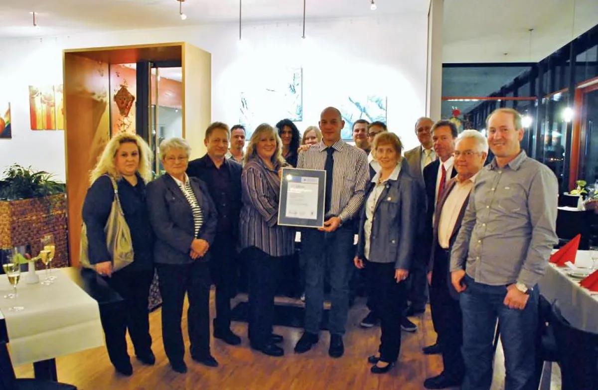 Doppeljubiläum bim Lauffener Stuckateurbetrieb Krautwasser. Foto: Stephan Bacher/SAF