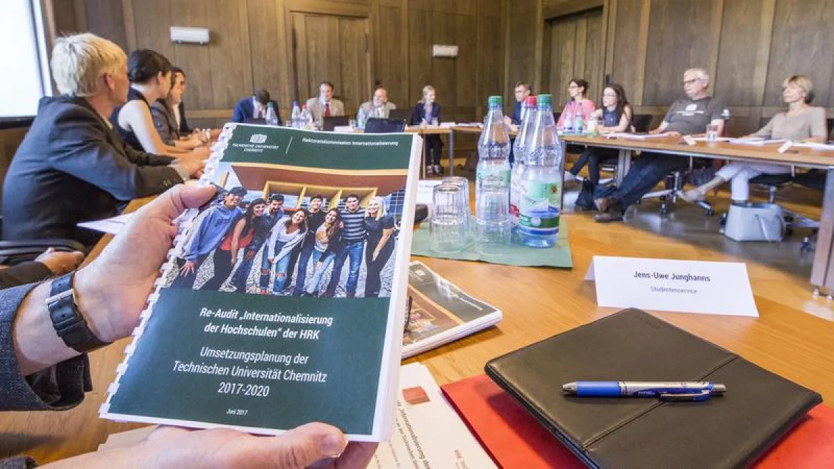 Internationalisierung im Fokus: Beraterteam der HRK bewertet die TU Chemnitz sehr positiv.  (Jacob Müller )