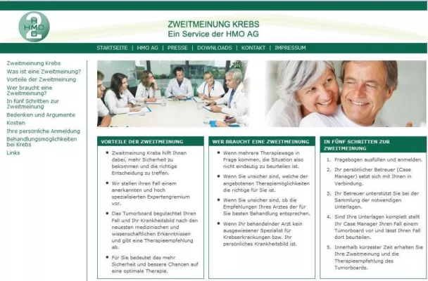 Bild: Schnelle und unkomplizierte Zweitmeinung: krebszweitmeinung.de weckt Interesse der Krankenversicherer