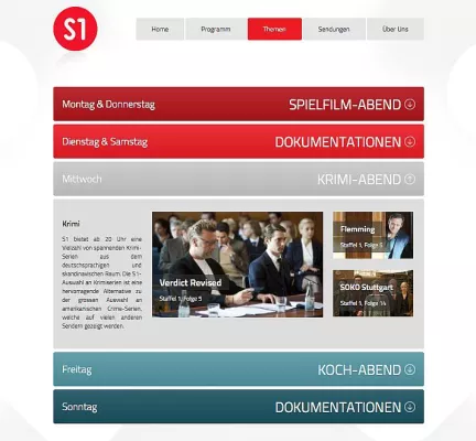 Mit Swissness-Faktor und responsive Design - Spoiled Milk bringt TV-Sender S1 „on Web” Bild: Mit Swissness-Faktor und responsive Design - Spoiled Milk bringt TV-Sender S1 „on Web”