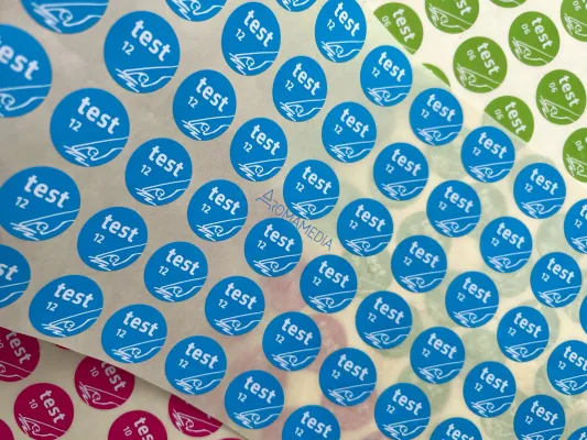 Bild: Aromamedia kündigt den Start der Produktion innovativer Aufkleber mit dem Duft und Geschmack des Produkts an