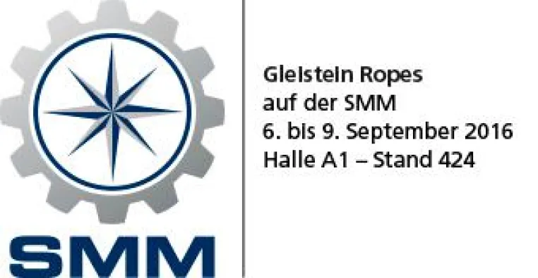 Stärker als je zuvor: Gleistein Ropes präsentiert eine neue Seilkonstruktion & mehr auf der SMM Hamburg 2016 Bild: Stärker als je zuvor: Gleistein Ropes präsentiert eine neue Seilkonstruktion & mehr auf der SMM Hamburg 2016