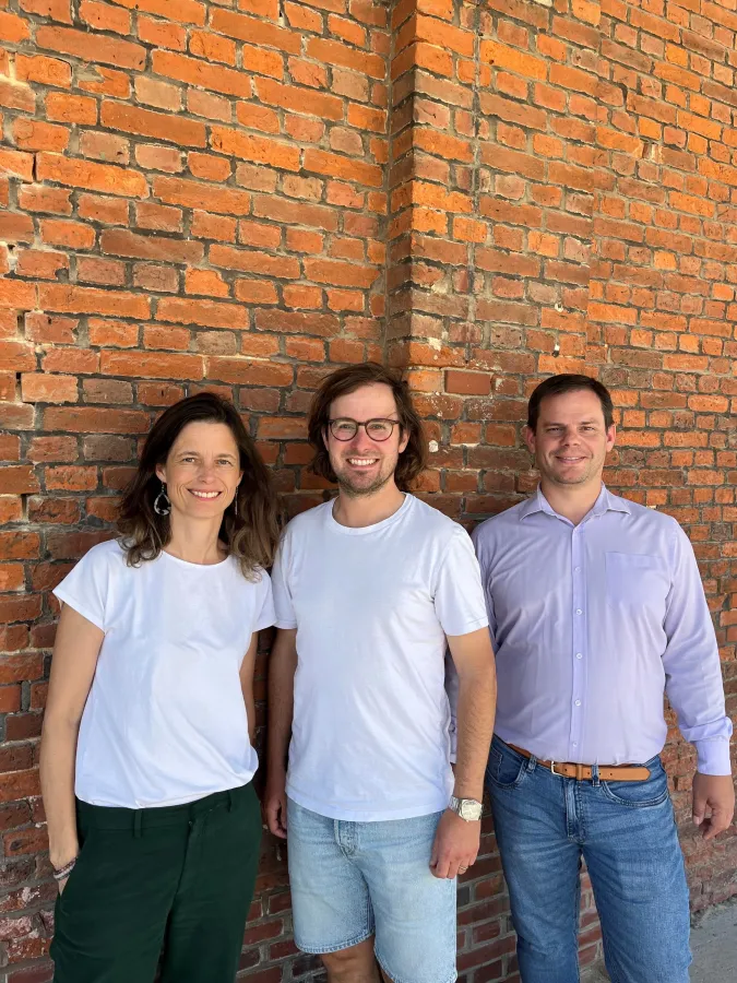 v.l.n.r.: Dr. Christine Prauschke (CEO), Christian Holländer (CPO&CSO), Mirko Ozekker (CTO) (© leadity)