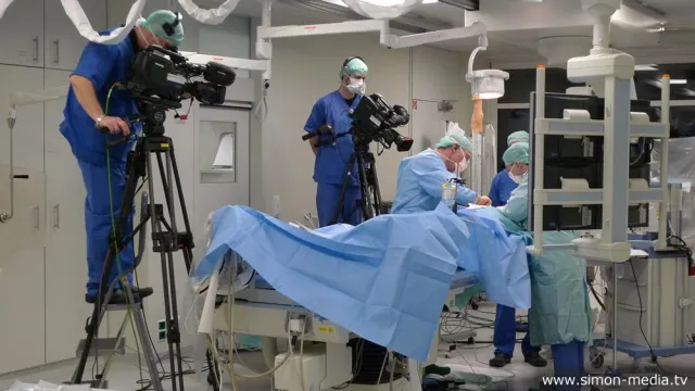 Bild: Liveübertragung in der medizinischen Fortbildung