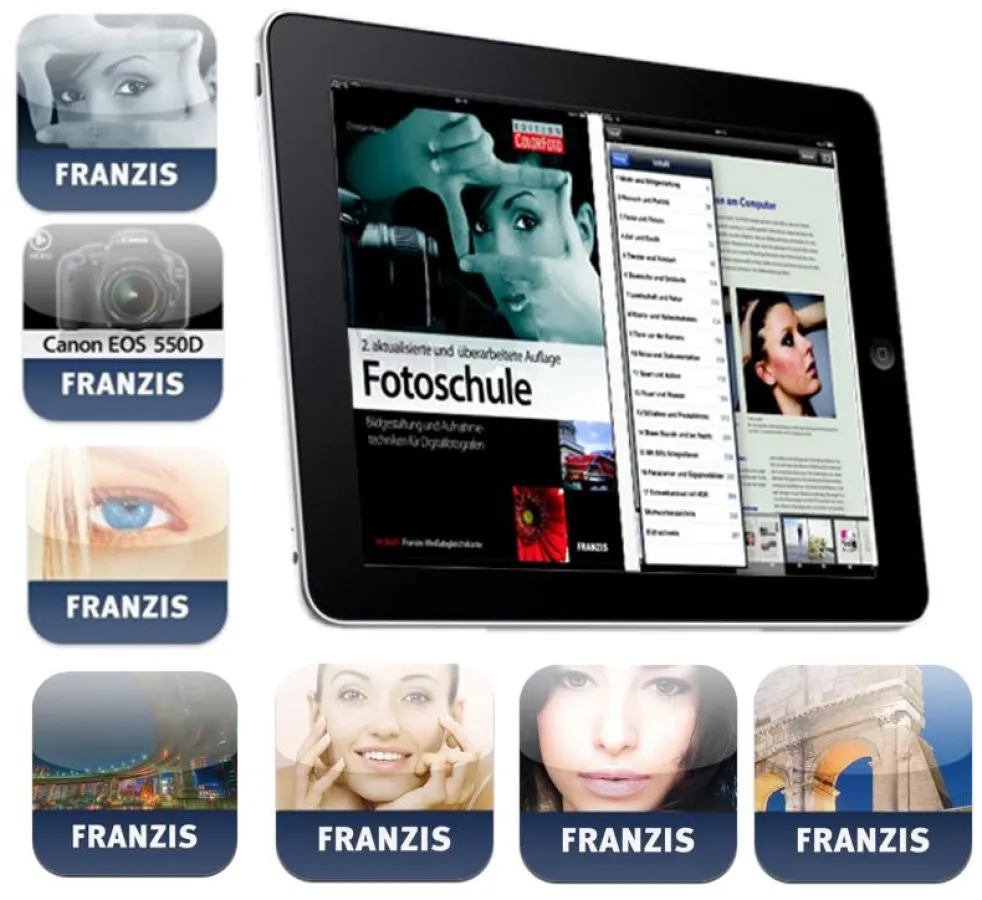 Schneller Überblick über alle Franzis Fotografie-Apps ohne lange Suche in iTunes