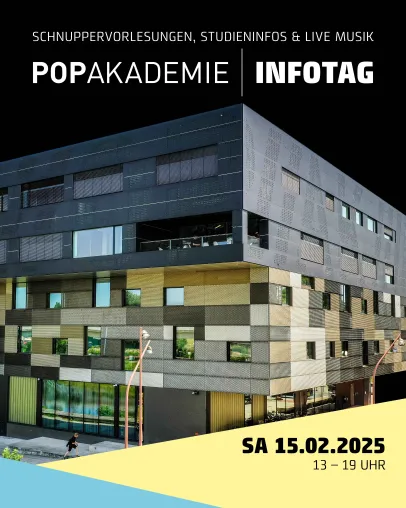 Infotag der Popakademie Baden-Württemberg Bild: Infotag der Popakademie Baden-Württemberg
