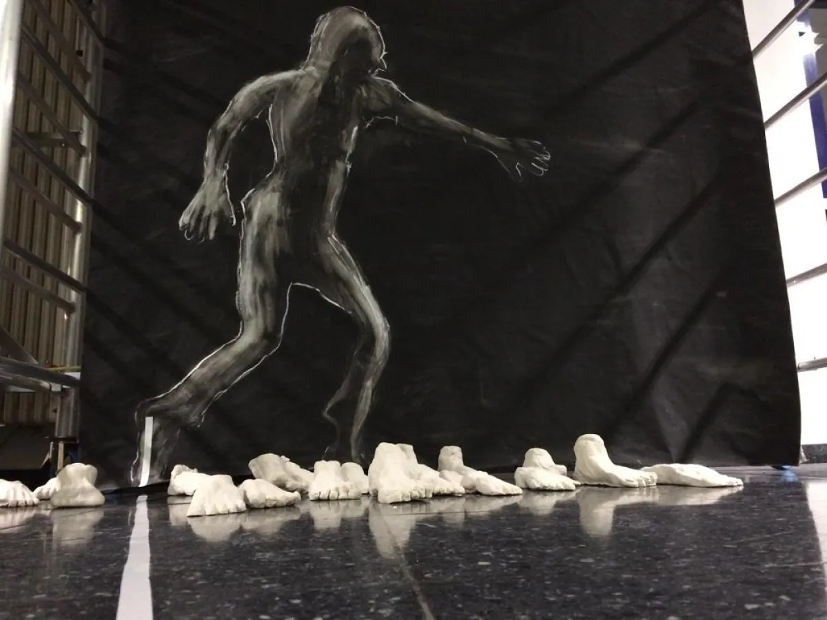 Partizipatorische Kunstausstellung THE BIG TRIAL/Der Schatten der Flucht an der Frankfurt UAS