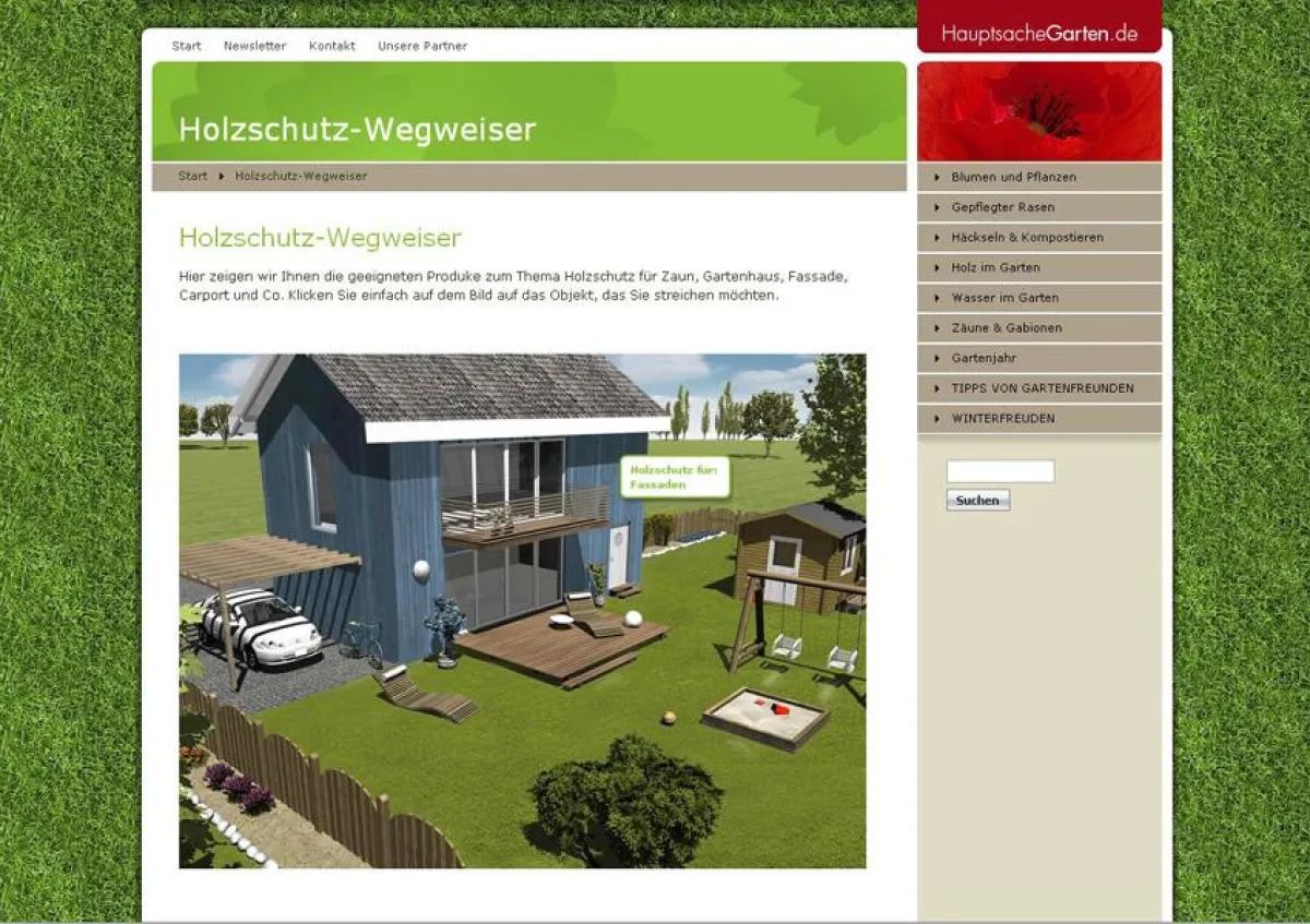 HauptsacheGarten.de mit Wegweiser zum passenden Anstrichprodukt für Gartenmöbel und Co.